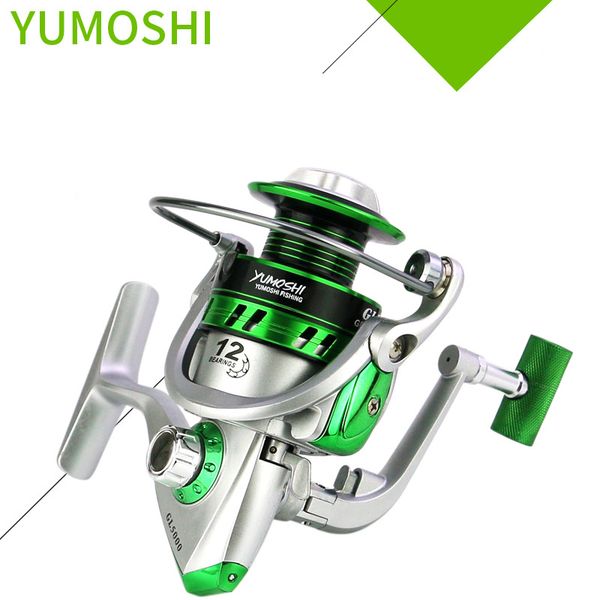

12bb ball bearings spinning fishing reel gl 5.5:1 right/left metal spool fishing tackle