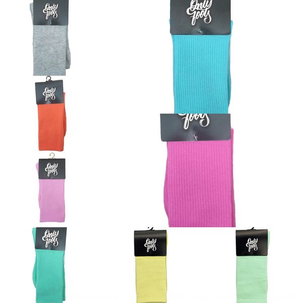 

women's summer high candy and socks solid color candy color stockpile socks pure cotton, Black