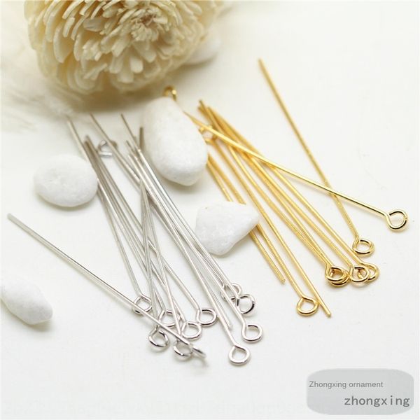 

diy pure copper plated 14k gold thick gold nine needles diy accessories handmade material connector high-grade accessories needles, Silver