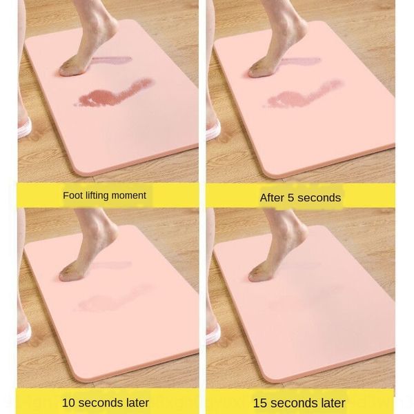 

natural kieselguhr ground pad toilet door household anti-skid absorbent quick-dry diatom ooze foot diatomite floor mat diatomite pad