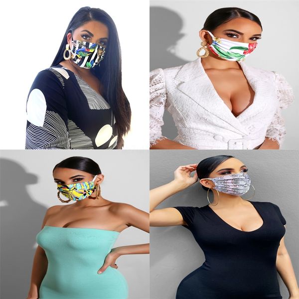 

cotton dustproof mouth face mask halloween mask usb led light up funny masks festival cosplay costume supplies party mask cycling face ma#94, Black