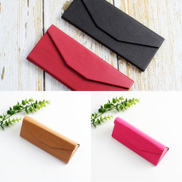 

handmade triangle folding sun case case myopia glasses box myopia glasses box, Blue