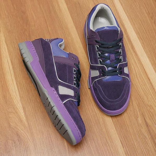 

luxury trainer sneaker mens shoes fashion classic autumn and winter chunky sneakers lace -up sports plus size men shoes herren sportschuhe, Black