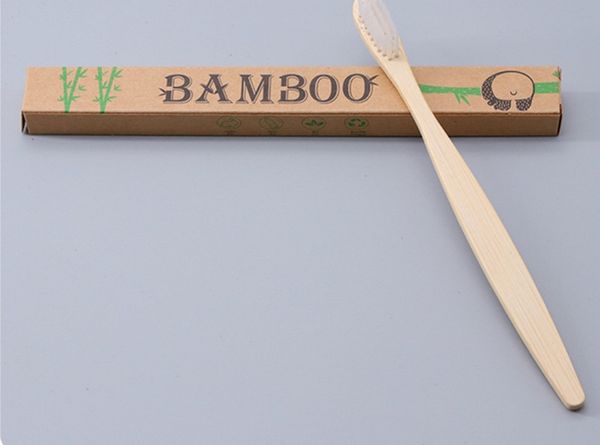 

10 colors bamboo toothbrush bamboo charcoal toothbrush soft nylon capitellum toothbrushes for l travel tooth brush 200 pcs ree dhl