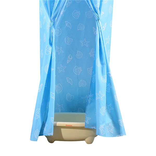 

simple solid color zipper bath cover bath account thick polyester shower curtain warm round account home bathroom supplies