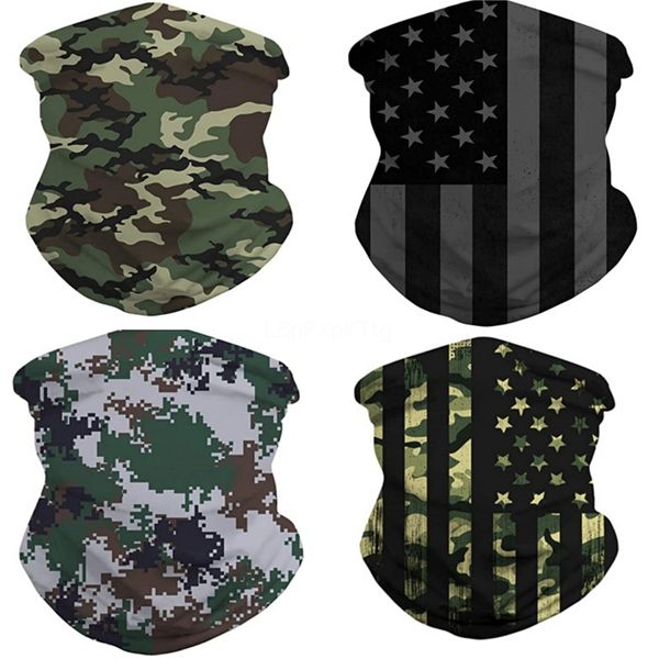 

men women magic scarf outdoor sports bicycle riding headband bike cycling neck balaclava camping hiking bandanas face mas #382#359, Blue;black