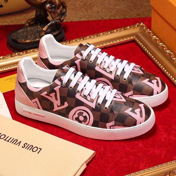 

fashion sneakers womens shoes footwears trainers with origin box frontrow sneaker chaussures de femme casual shoes womens luxury sports, Black