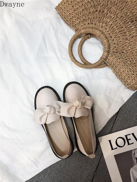 

англия маленькая кожаная обувь женская 2020 весной новой корейской версии диких плоские ботинки мягкие сестра женщин, Black