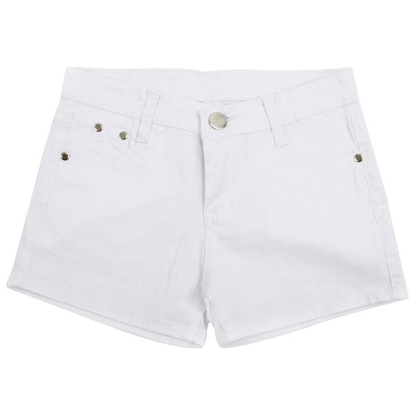 

women's shorts summer denim slim fit candy color short pants jeans women white xxxl=31, White;black