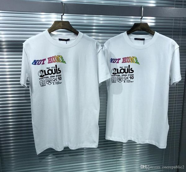 

mens new fashion letter printing t shirt eu size tshirt 2019 summer ~ men designer comfortably and soft t shirt zdl 89, White;black