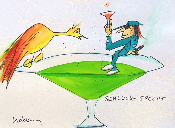 

udo lindenberg schluckspecht home decor handpainted &hd print oil painting on canvas wall art canvas pictures 200729