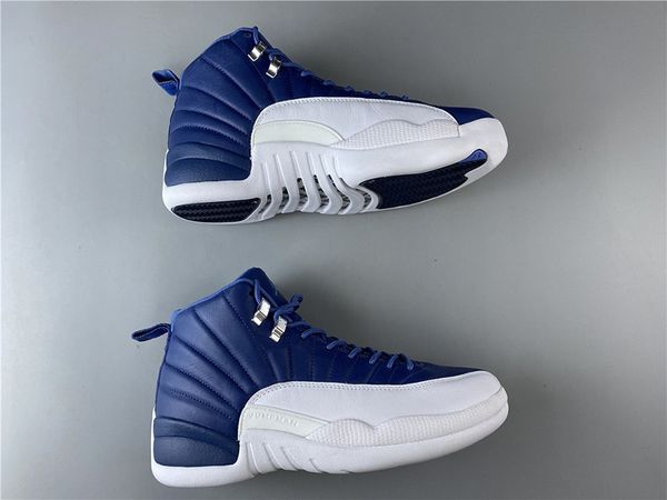 

12 indigo stone blue men basketball shoes sneakers 12s jumpman legend blue mens sports shoes trainer