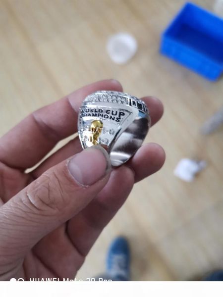 

l 2019 new 2018 france football world championship ring jewelry wholesale fans gifts high quanlity, Golden;silver