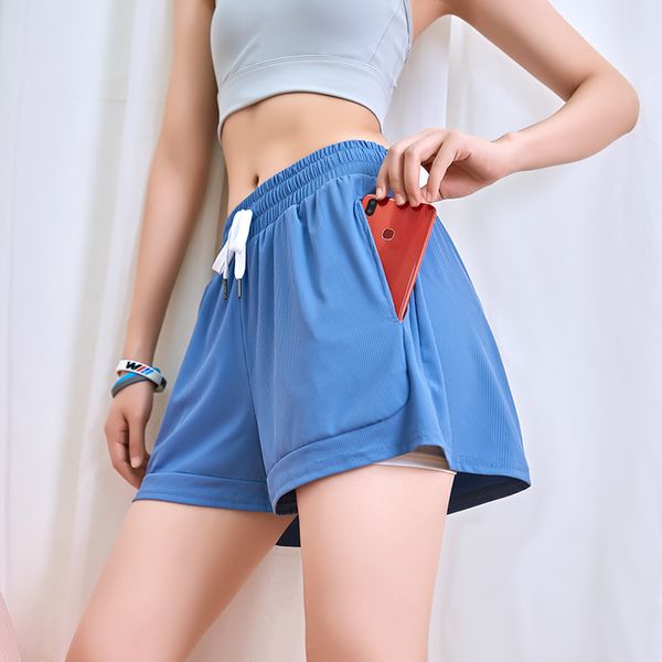 

gym sports shorts women loose casual wear running shorts quick-drying thin yoga summer, White;red