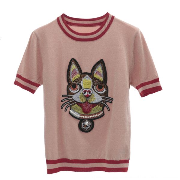 

dw9os 2020 spring fashion new korean style student round neck puppy bright silk all-match casual spring women's fashion women's st, White