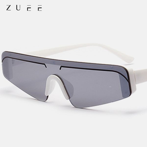 

vintage cat eye sunglasses women vintage men eyewear small half frame female fashion uv400 glasses mirror male sunglasses, White;black