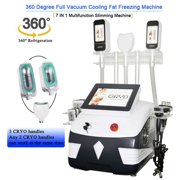 

7 в 1 ультразвукового жире ожог лица похудение кавитации рф машина льего лазер cryolipolysis жира замораживание похудение оборудования