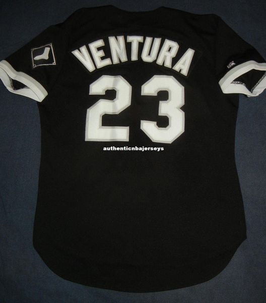 

retro #23 robin ventura russell athletic chicago black jersey 44 mens stitched baseball jerseys, Gray
