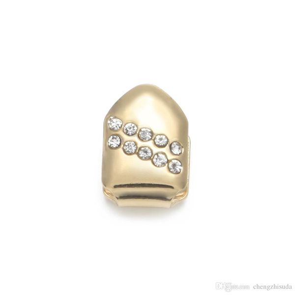 

new custom fit gold rosegold silver gun plated hip hop single tooth grillz cap bottom grill gold teeth caps, Black