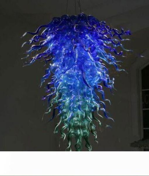 

100% mouth blown borosilicate home decoration handmade blown glass smart ceiling led light murano glass chandelier lighting