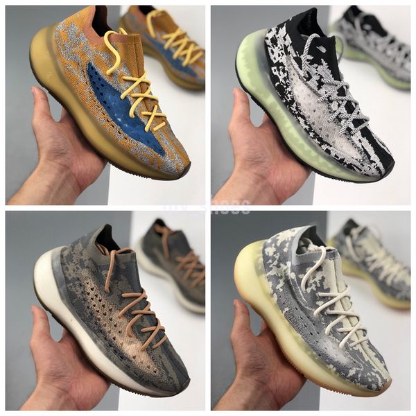 

2020 новый kanye west чужие mist лазурь овсяные 3m светоотражающие 380s мужские кроссовки женские кроссовки тренер спортивный тренер размер, White;red