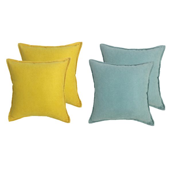 

set of 4 solid color throw pillow case 30x30cm for living room bed gifts