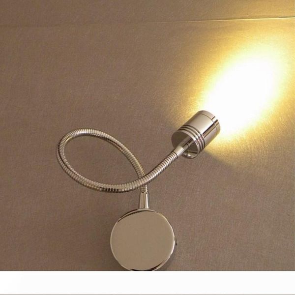 

ch led wall sconce modern grooved cylindrical head focusing lens 30 degree 3w led 200lm chrome finish for room indoor rv boats