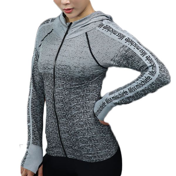 

oem custom logo fitness clothing sport gym sportswear sweatshirt women running jacket hooded yoga jacket zipper, White;red