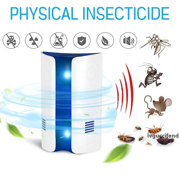 

4pcs ultrasonic anti mosquito insect repeller rat mouse cockroach pest reject repellent eu/us plug pest control t200529