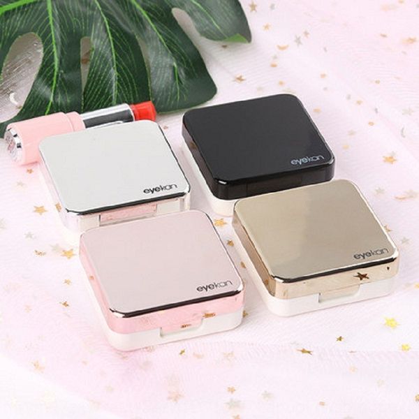 

kaida mydriasis box cute invisible duplex box ins nursing glasses glasses mirror simple companion mydriasis care, Blue