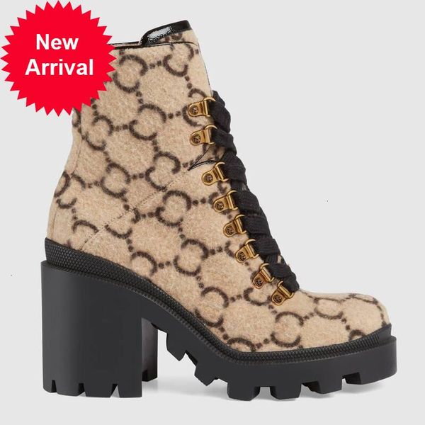 

wool ankle boot ebony women boots lug soled heeled booties eyelets snow boots female martin casual women 's booties 9ab, Black