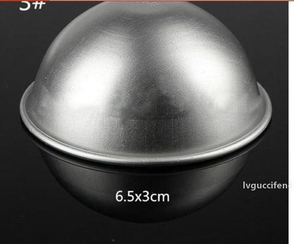 

300 pcs 3d aluminum alloy ball sphere bath bomb mold cake baking pastry mould