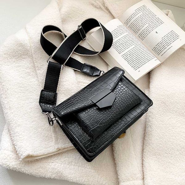 

2020 new mini handbags women fashion ins ultra fire retro wide shoulder strap messenger bag purse simple style crossbody bags