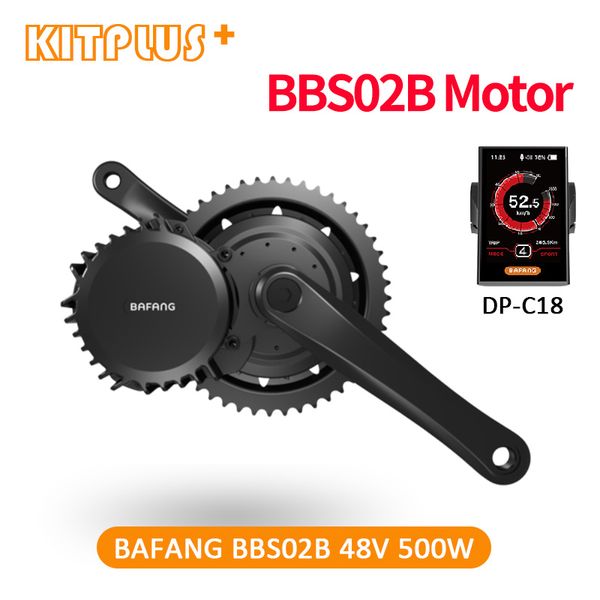 Bafang 500W 48V 8Fun BBS02 Mid Drive Motore elettrico Ebike Kit Catena di conversione bici ebbs02 Ciclo