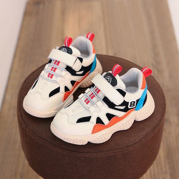 

humanistic children's sports children's sneakers sports autumn new online red daddy shoes casual shoes 67030+57030, Black
