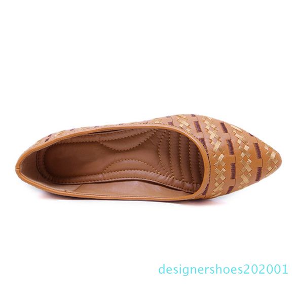 

bohemian-style women slip-on flats shoes with closed pointed toe, loafers shoes for women leather, women shoes for relaxing .skt-026 cn07, Black