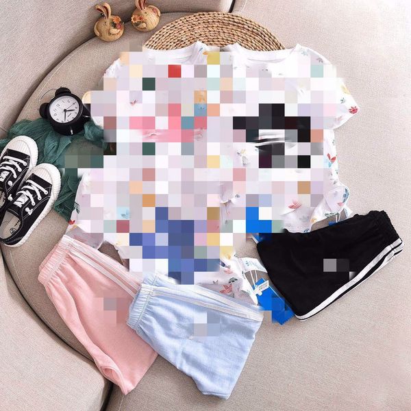 

new children's full suit suit anti-mosquito pants print set anti-mosquito pants set