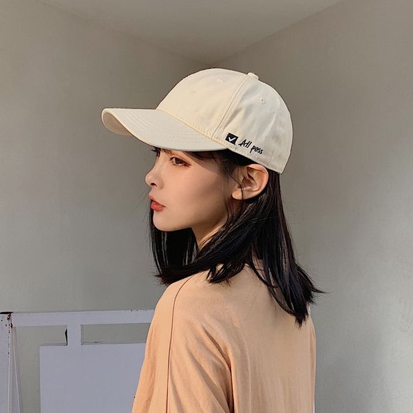 

hat female korean style student all-match street sunscreen baseball net red round face baseball cap fashionable sunscreen cap, Blue;gray