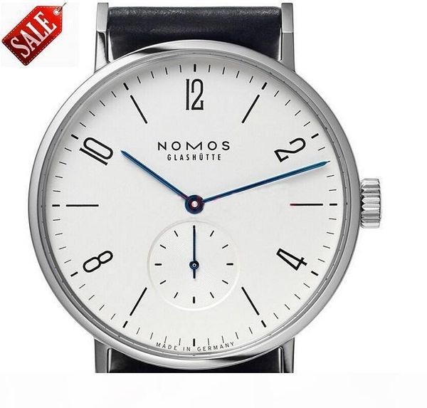 

оптово женщины часы марка номос мужчин и женщин минималистский дизайн кожаный ремешок женщин мода простые кварцевые водостойкой часы, Slivery;brown