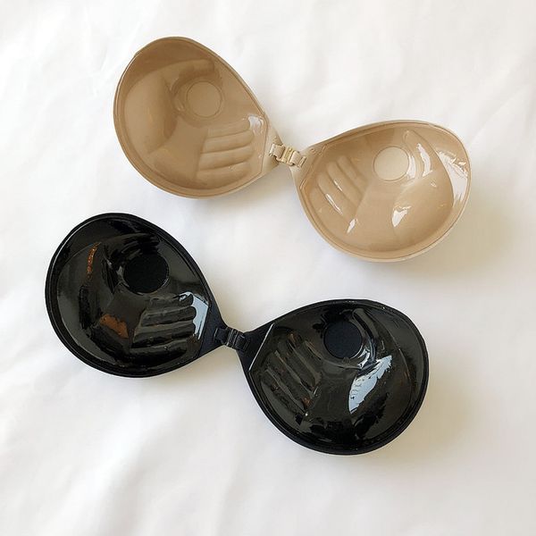 

3cm thick summer push up invisible womens self adhesive strapless bra, Red;black