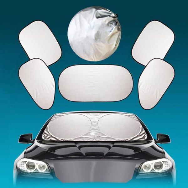 

summer thickening car sun block set silver coated 6 piece set sun protection heat and protection block