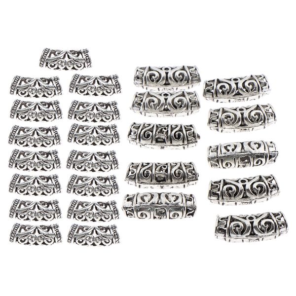 

25pcs/lot dread lock beads hair rings adjustable hair braid cuff clip silver