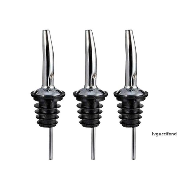 

stainless steel liquor spirit pourer flow wine bottle pourer spout wine ser barware oil bottle wine pourers