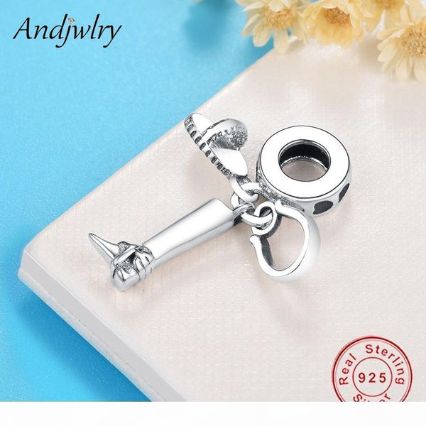 

s fit original pandora charm bracelets horse stirrup charms dangle diy jewelry making authentic 925 sterling silver charm beads, Black