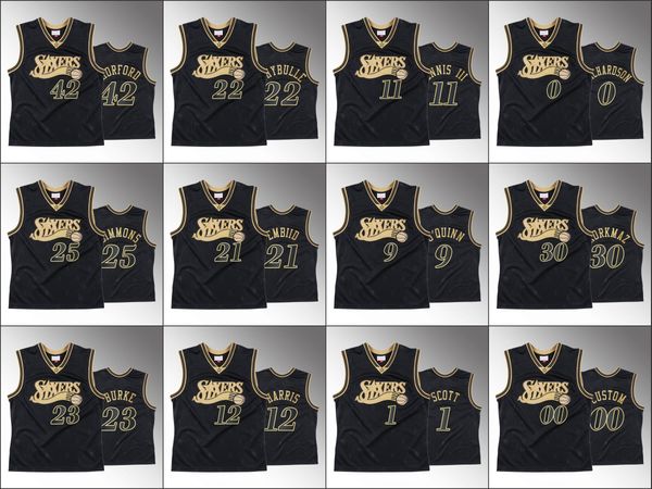 

philadelphia 76ers men ben simmons joel embiid tobias harris custom chinese new year black nba hardwood classics jerseys