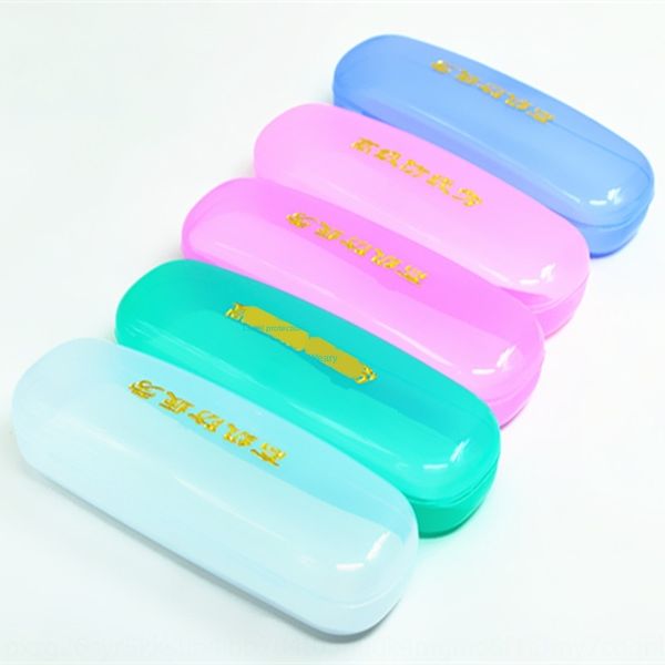 

red and green box myopia case casepresbyopic case plain presbyopic glasses glasses box swing, Blue