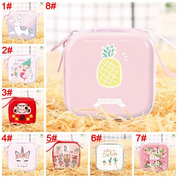 

22# christmas round change purse mini key holder coin purse wallet bag headphone christmas gift decoration xams tree ornament dh0133