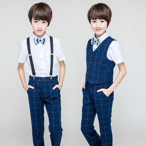 

flower boy tuxedo suit formal summer shool kids holiday boutique outfit 2020 boy clothes for 6 8 10 12 14 16 year old rks194019, White