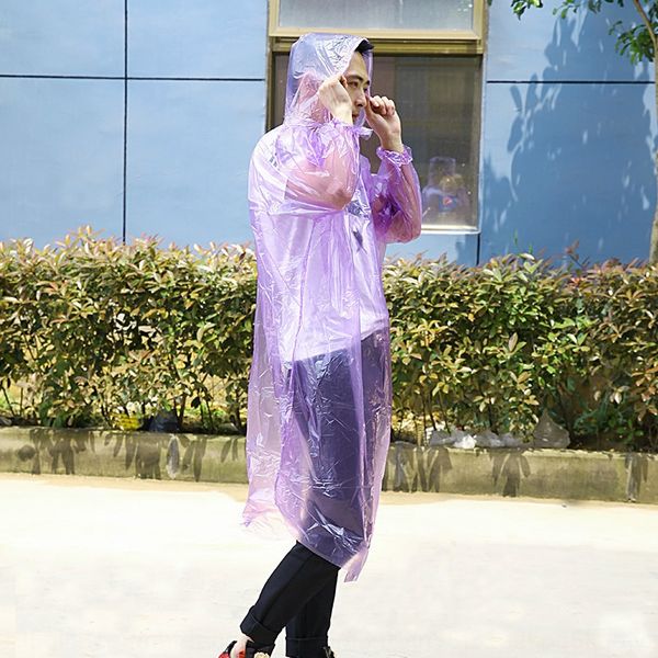 

nzqmv hb outdoor portable clothing protective clothingthickened disposable raincoat climbing rafting raincoat travel poncho protective, Black