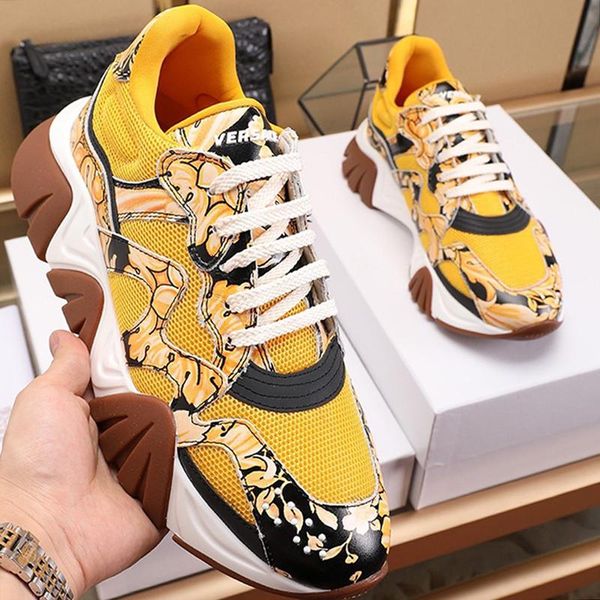 

new arrival mens shoes zapatos de lujo para hombre vintage classic sports shoes squalo sneakers style plus size lace -up low men shoes